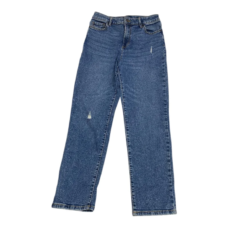 Jeans Straight By Joe Fresh In Blue Denim, Size: 6