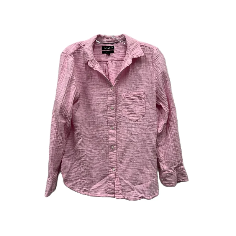 Top Long Sleeve By J. Crew In Pink, Size: S