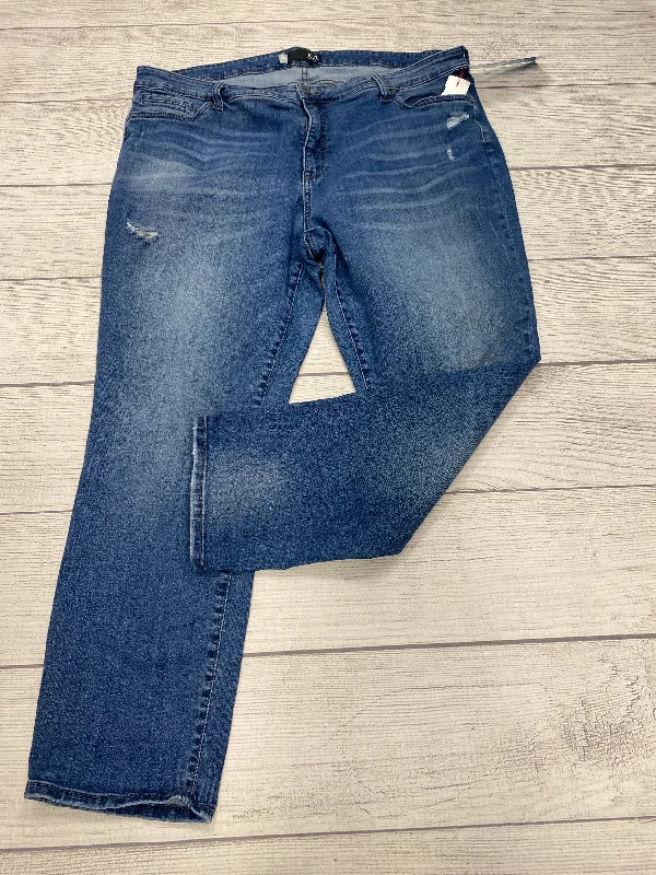 Jeans Straight By Kut In Blue Denim, Size: 20