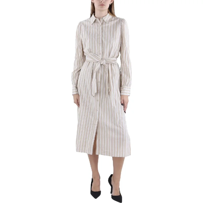 Vineyard Vines Womens Striped Midi Shirtdress