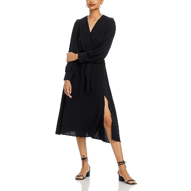 Koko + Mason Womens Wrap Midi Midi Dress