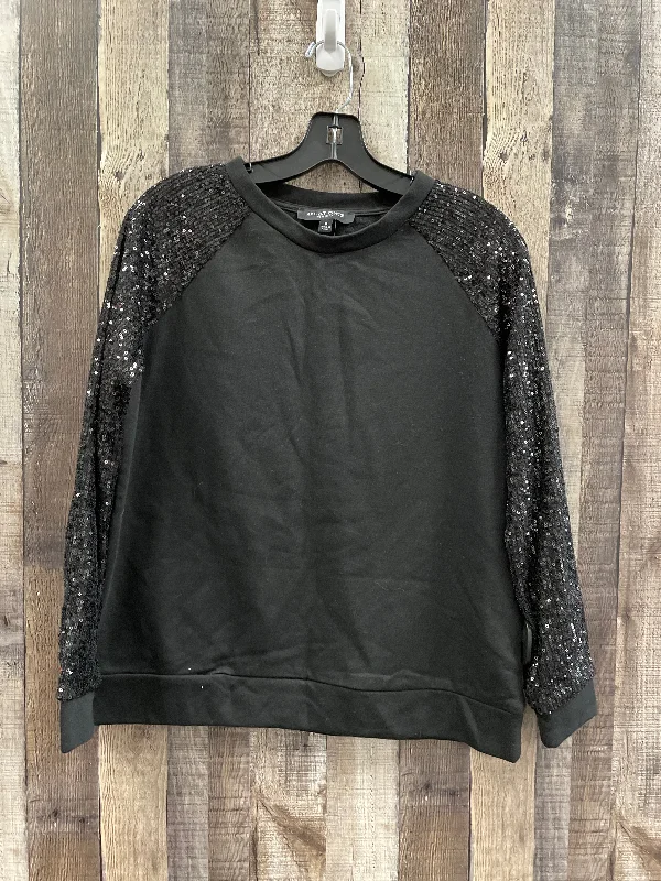 Top Long Sleeve By Cme In Black, Size: S