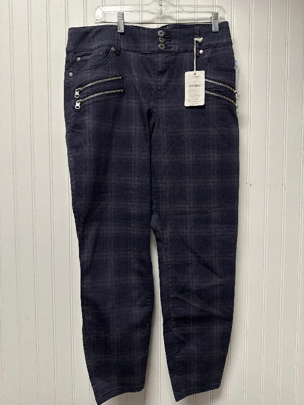 Jeans Skinny By Torrid In Plaid Pattern, Size: 20