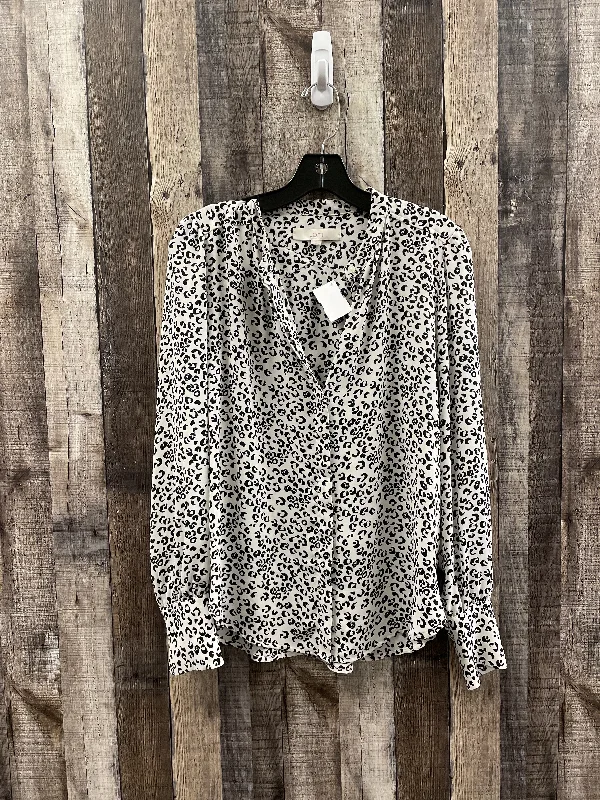 Top Long Sleeve By Loft In Animal Print, Size: S