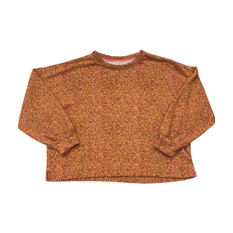 Top Long Sleeve By Lou And Grey In Orange & Pink, Size: L