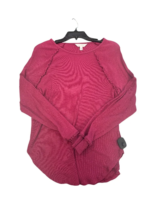 Top Long Sleeve By Lc Lauren Conrad In Pink, Size: Xs