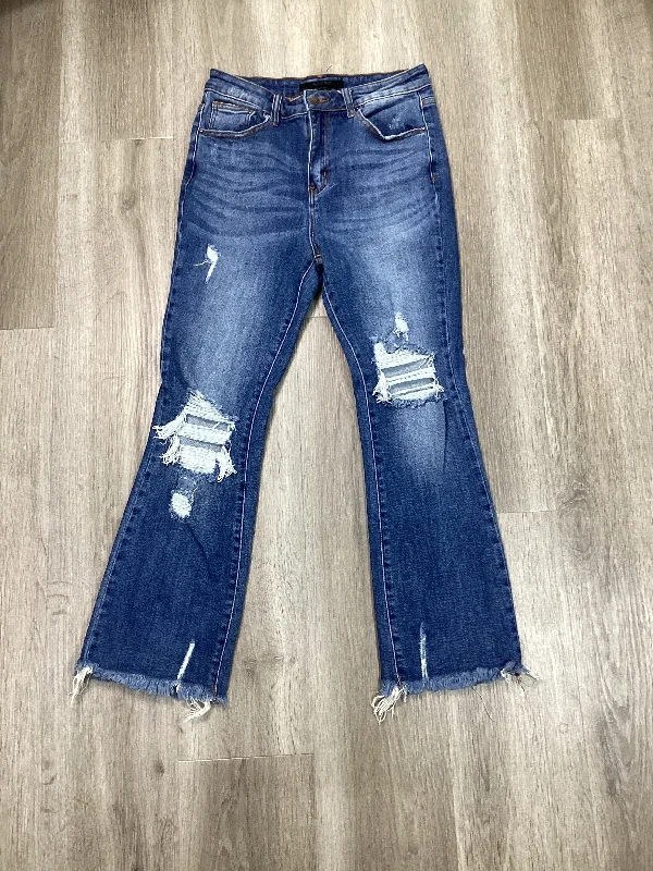 Jeans Straight By Risen In Blue Denim, Size: 6