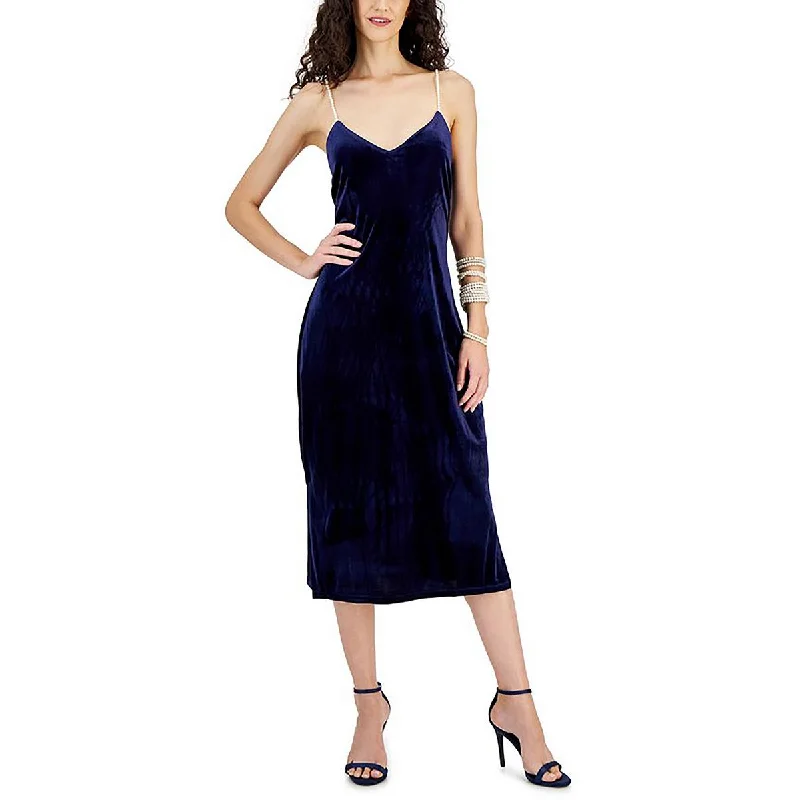 Sam Edelman Womens Embellished Mid Calf Midi Dress