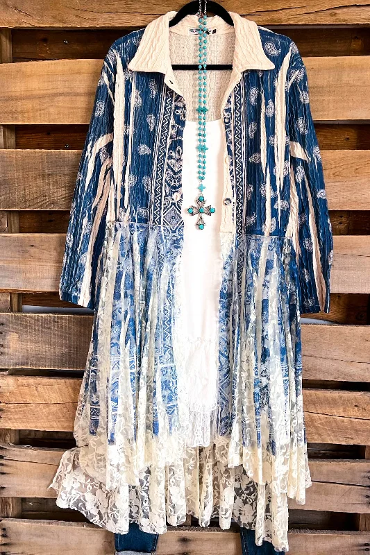 AHB EXCLUSIVE: Angel In You Sweater Duster - Blue