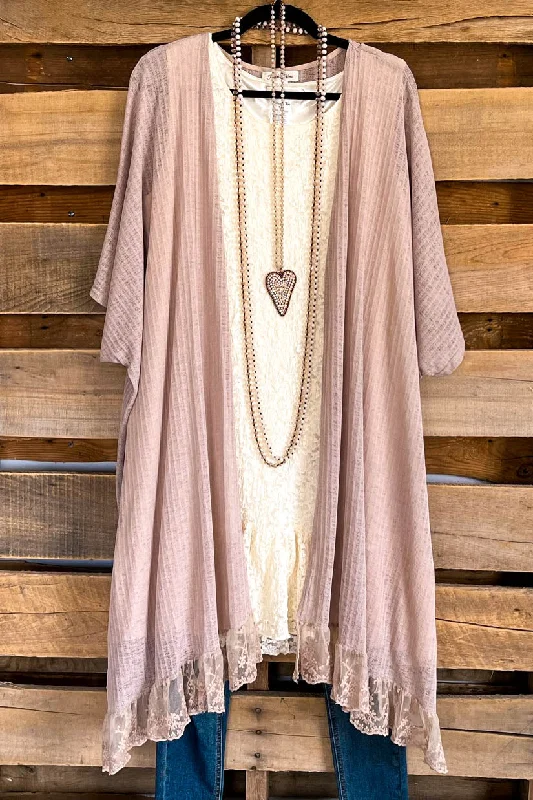 Full Of Promises Cardigan - Taupe