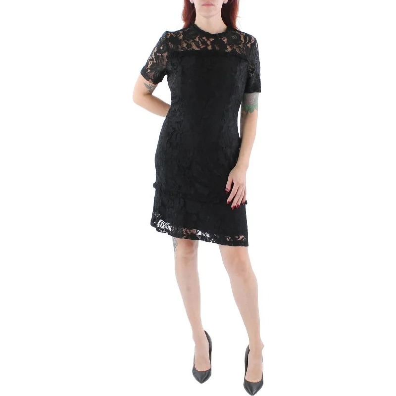 Nanette Nanette Lepore Womens Lace Knee Length Midi Dress