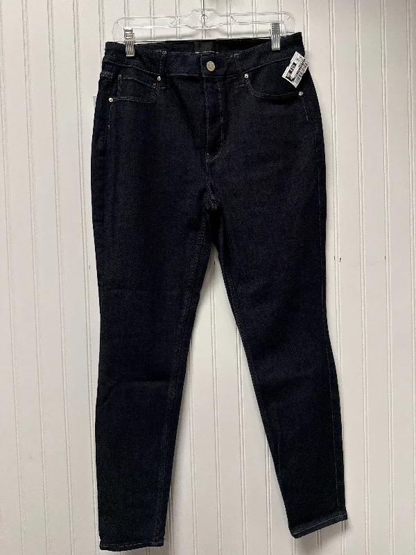 Jeans Skinny By White House Black Market In Blue Denim, Size: 10