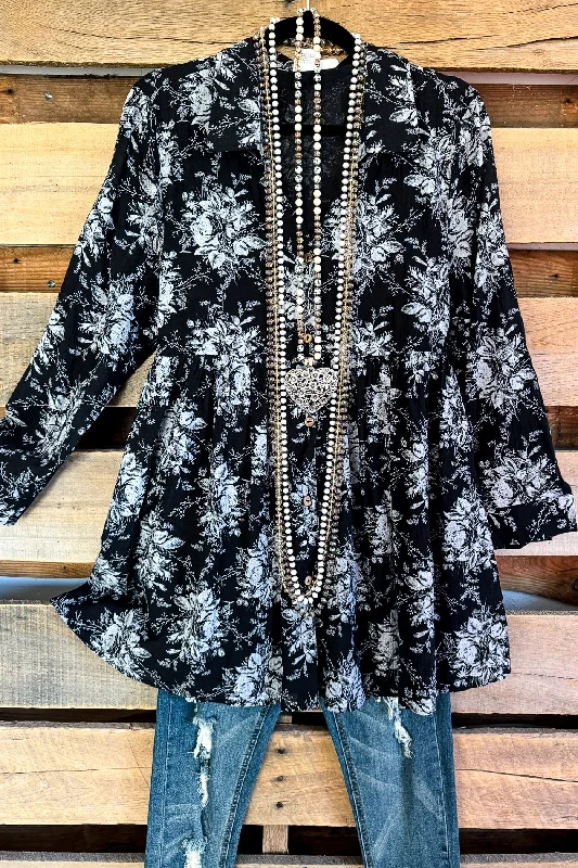 Follow The Tempo Tunic - Black