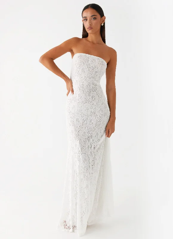 Lolita Lace Maxi Dress - Ivory