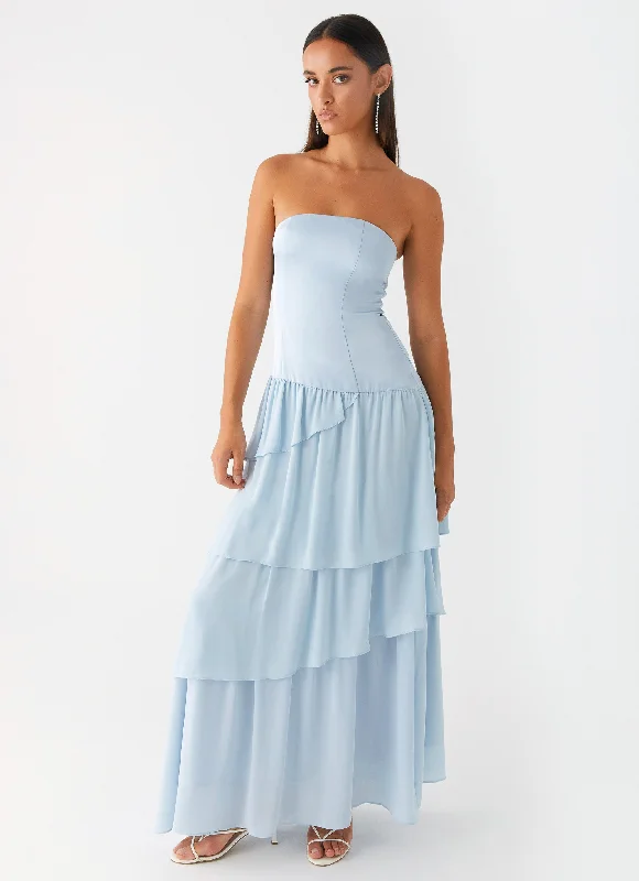 Our Story Maxi Dress - Pastel Blue