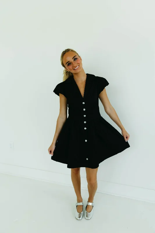 Whitley Mini Dress - Black