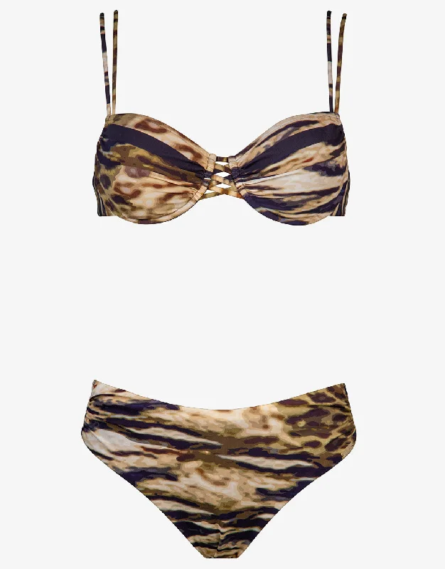 Edge Underwired Bikini Set - Tiger Camo