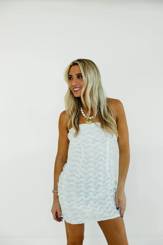 Wave Mini Dress - Off White