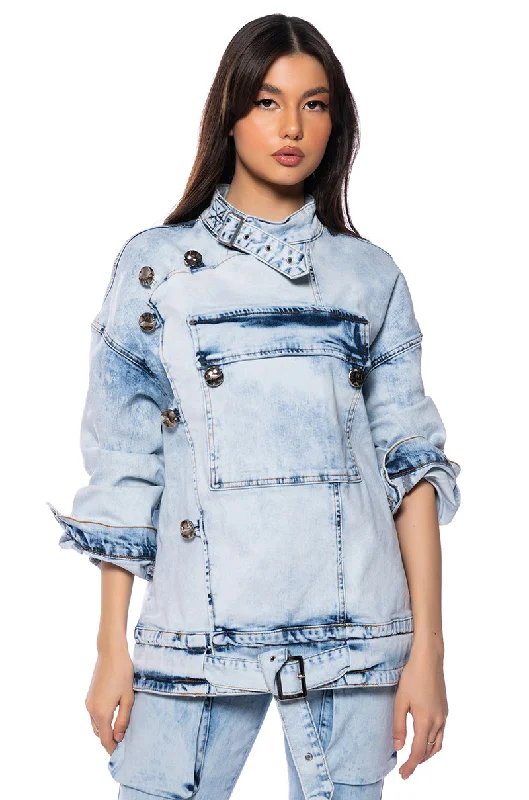 SAMMI CARGO DENIM PULLOVER