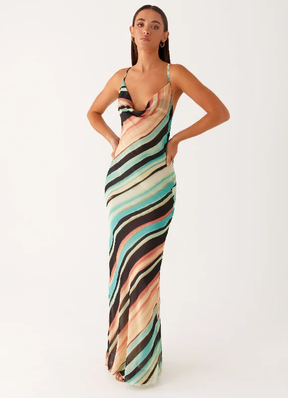 Never Knew Maxi Dress - Stripe