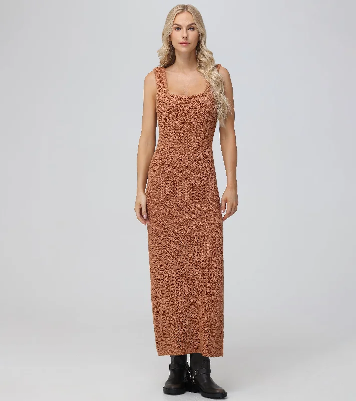 Open Stitch Maxi Sweater Dress