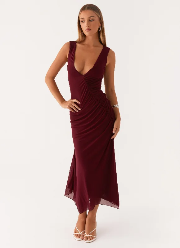 Murphy Maxi Dress - Deep Maroon