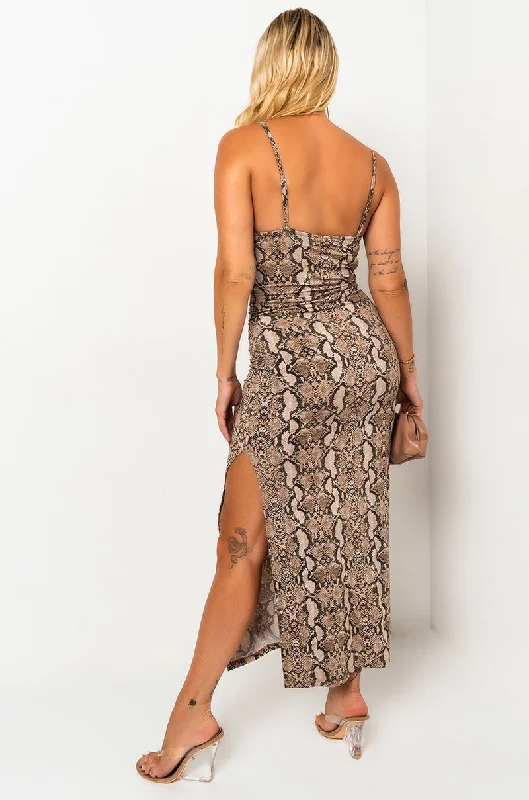 SNEAKY SNAKE MAXI DRESS