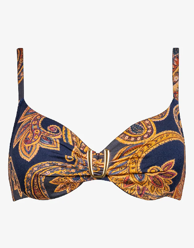 Memory Underwired Bikini Top - Sunset Navy