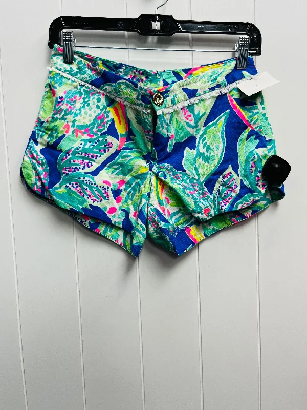 Blue & Green Shorts Lilly Pulitzer, Size Xxs