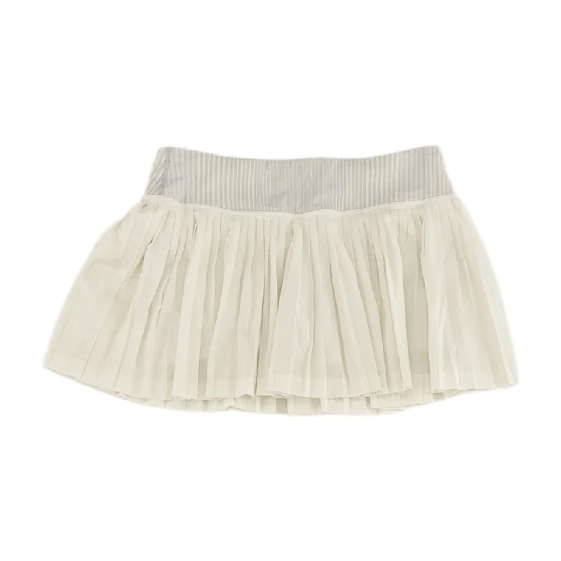 Ivory Solid Skort Skirt