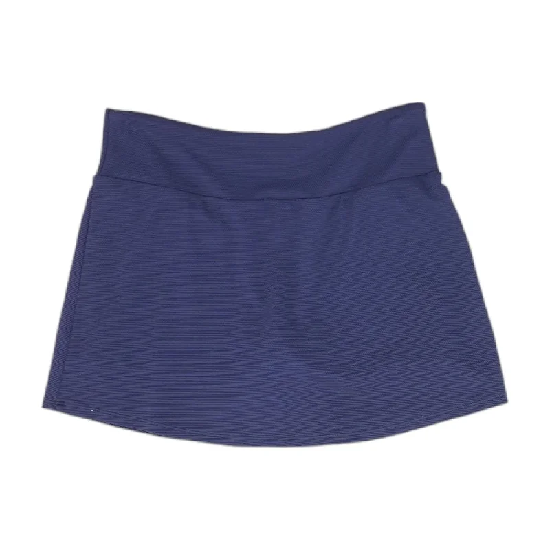 Navy Solid SkortActive Skirt