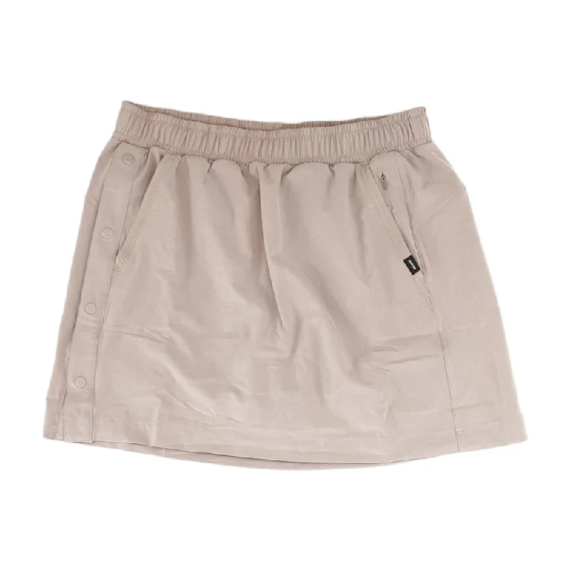 Tan Solid Skort Skirt