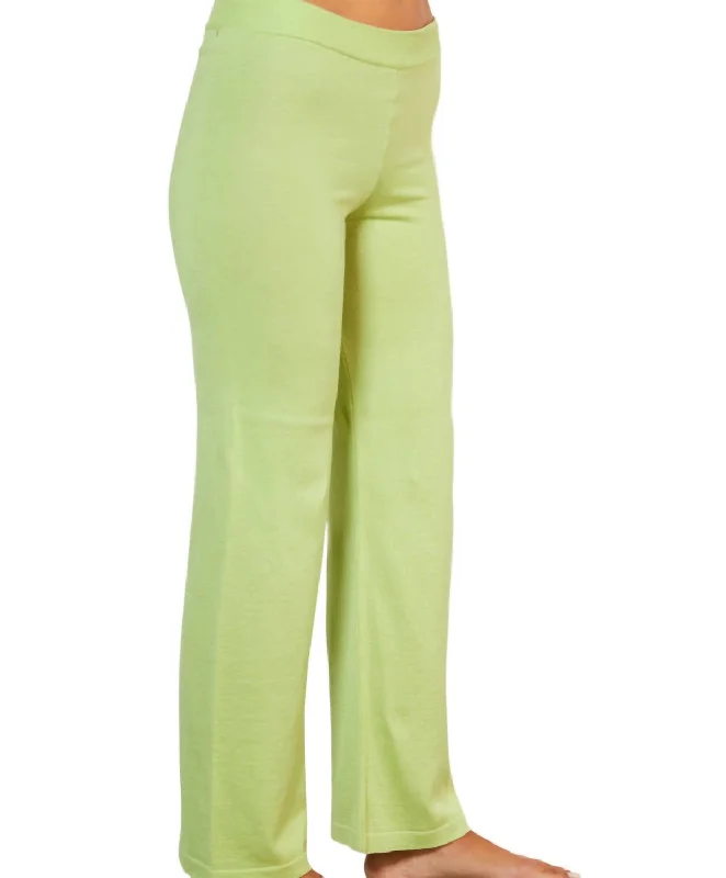 Knit Pant In Lime