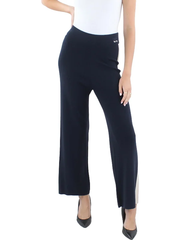 Tecnico Womens Mid Rise Colorblock Straight Leg Pants