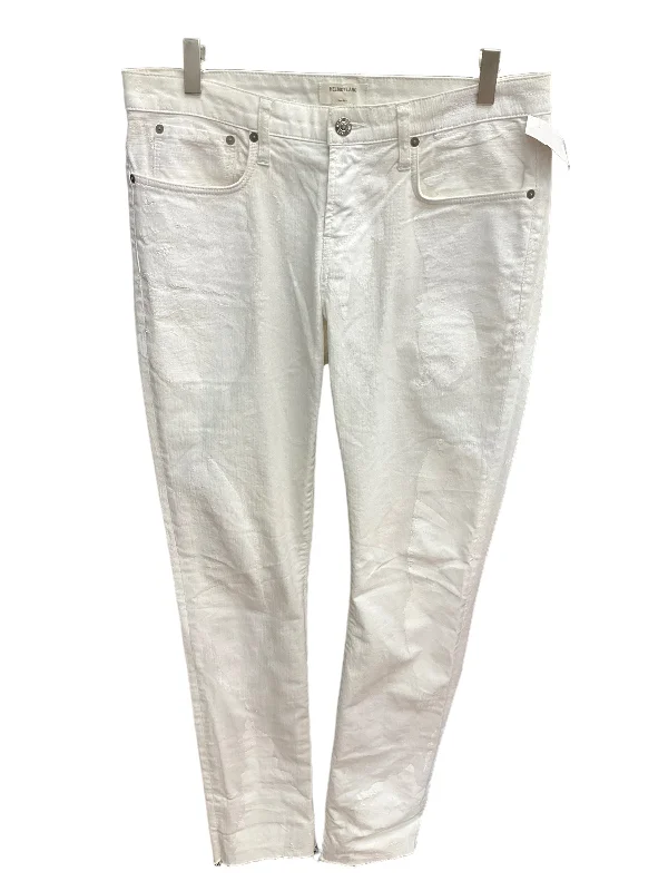 White Pants Cropped Helmut Lang, Size 8