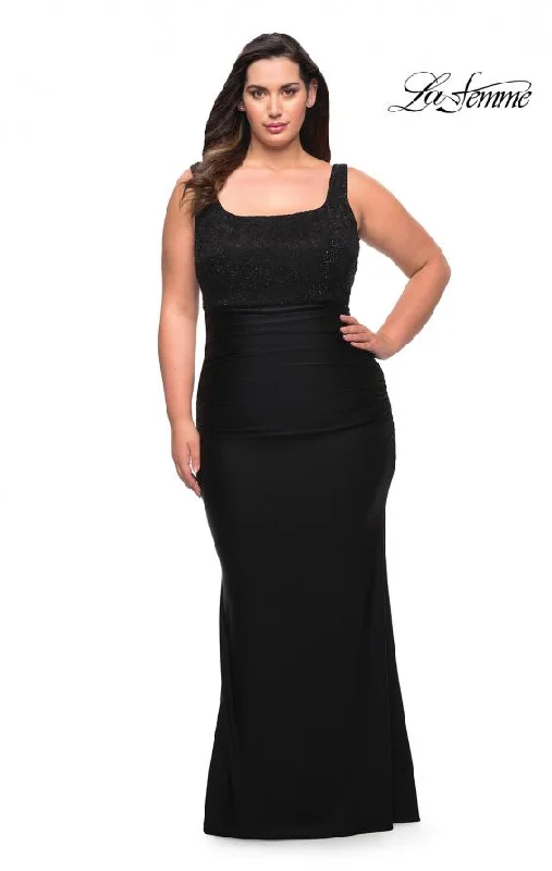 La Femme 29645 Jersey Gown with Stones