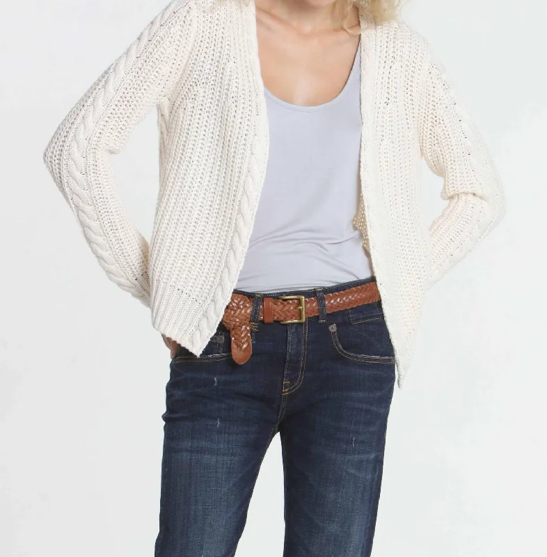 Cool Days Cardigan In White