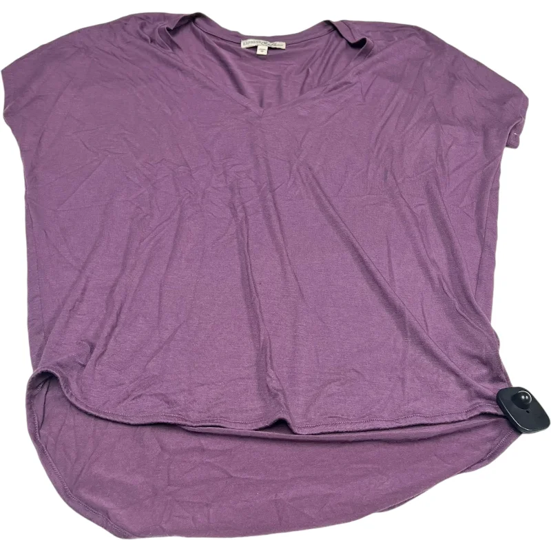 Top Short Sleeve Basic By Express In Purple, Size: M