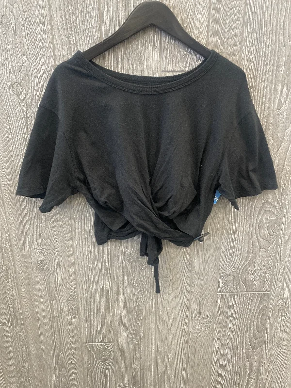 Top Short Sleeve By Aerie In Black, Size: M