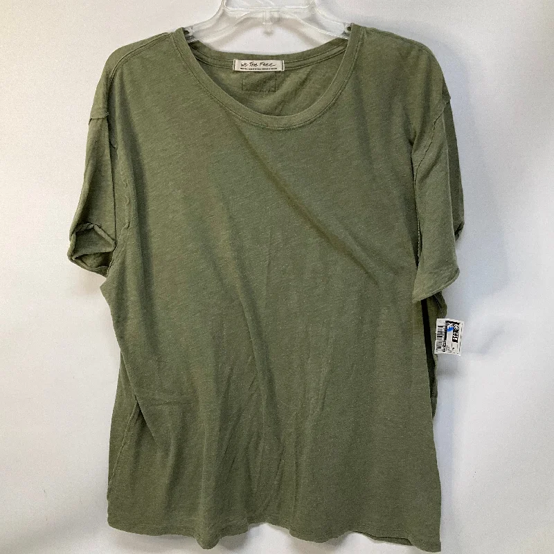 Top Short Sleeve By Free People In Green, Size: M