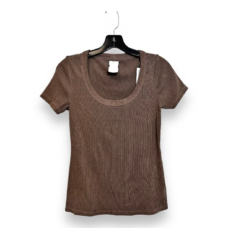 Top Short Sleeve By Old Navy O In Brown, Size: S