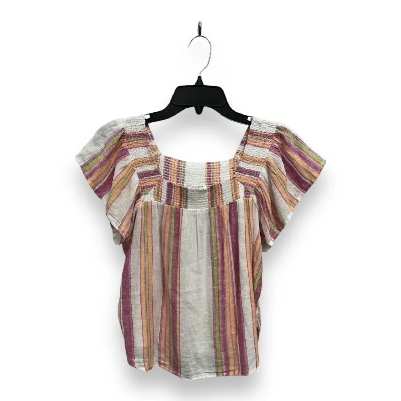 Top Short Sleeve By Rails In Striped Pattern, Size: Xs