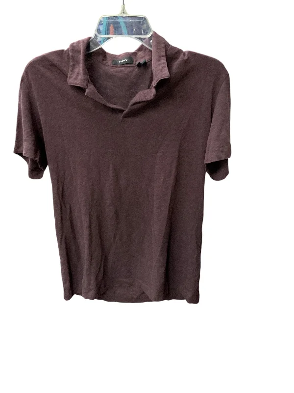 Top Short Sleeve By Theory In Purple, Size: M